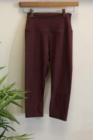 Capri Squat Proof Align Leggings - Dark Red