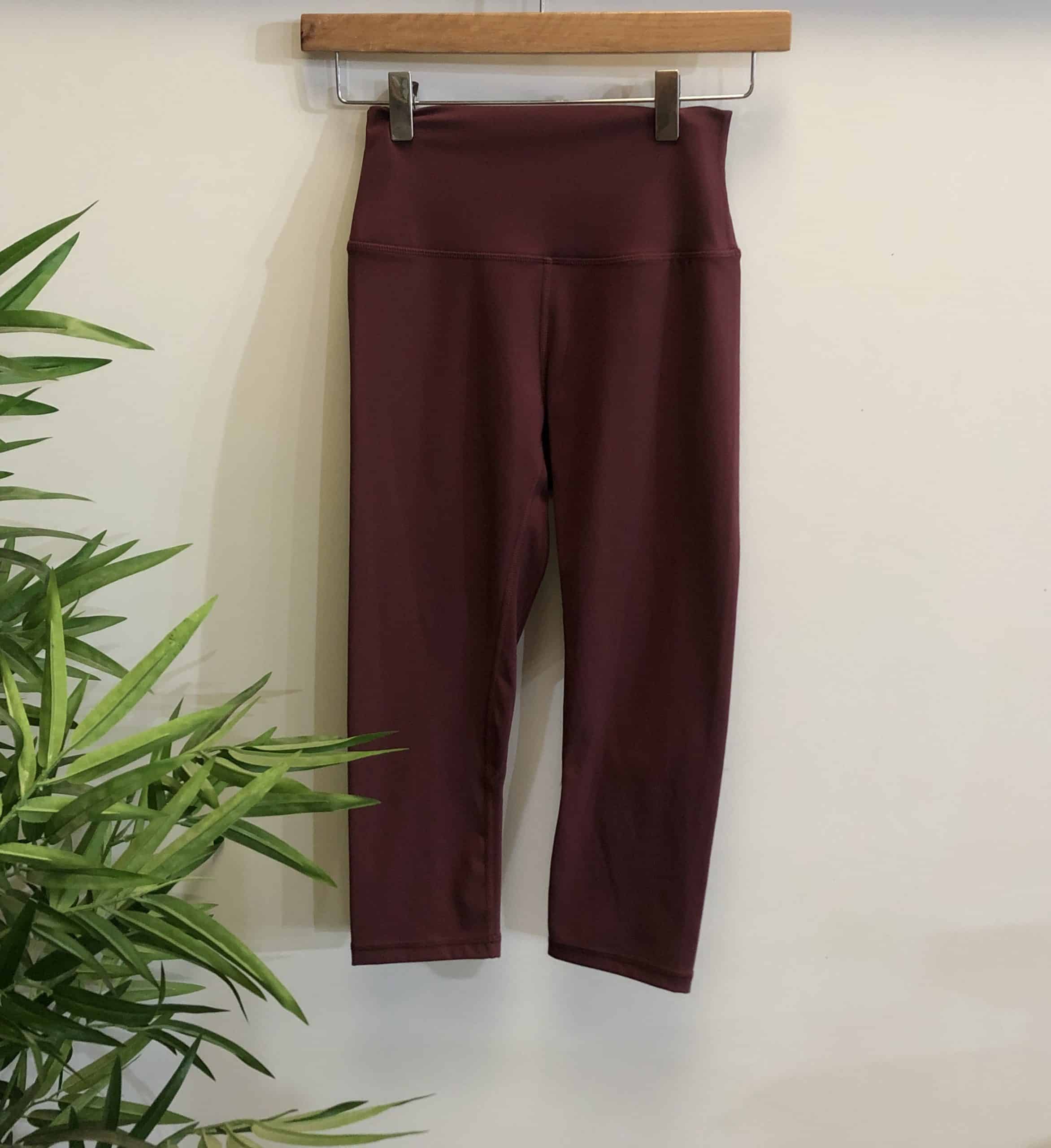 Capri Squat Proof Align Leggings - Dark Red