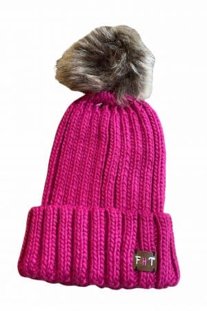 Pink Flush Bobble Beanie
